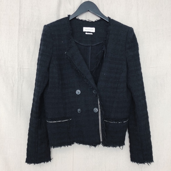 Isabel Marant Etoile Black Tweed Blazer - Picture 2 of 6